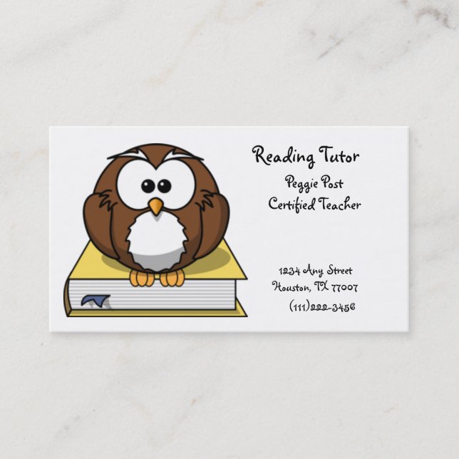 Reading Business Card (Front)