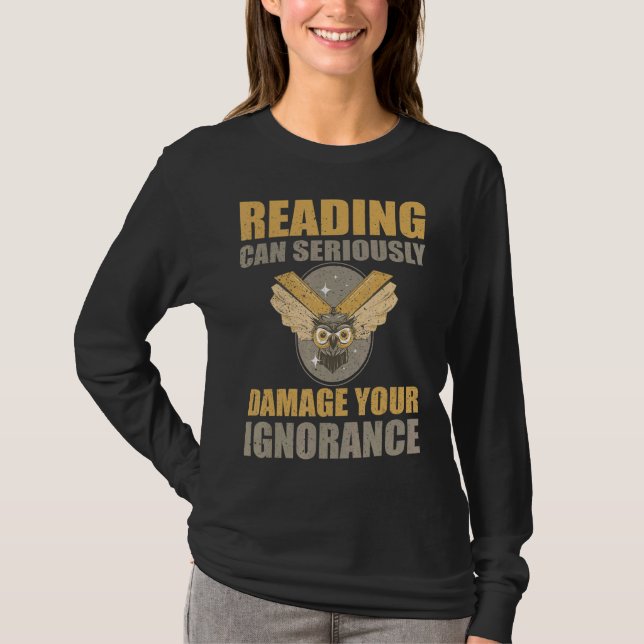 Reading Can Damage Your Innocence 1 T-Shirt (Front)