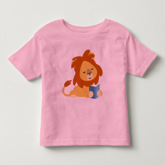 Reading Cartoon Lion children T-shirt