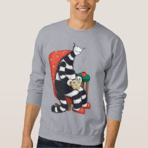 Reading Cat Book Lover Sweatshirt