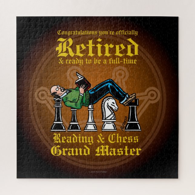 Reading & Chess Grand Master Puzzle (Vertical)