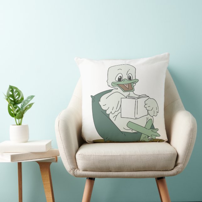 Reading Duck Throw Pillow (Chair)