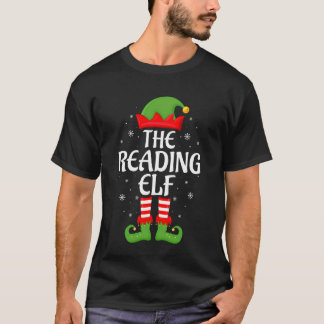 Reading Elf Xmas Family Matching Elf Squad Christm T-Shirt