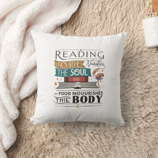  Reading Feeds Soul Pillow (Blanket)