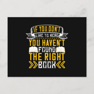 Reading - Find The Right Book You Like Postcard