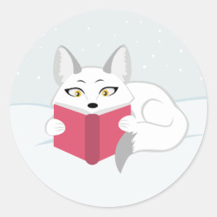 Reading Fox Classic Round Sticker