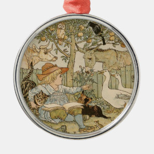 Reading Fun Metal Tree Decoration