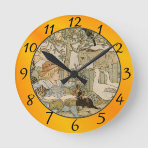 Reading Fun Round Clock