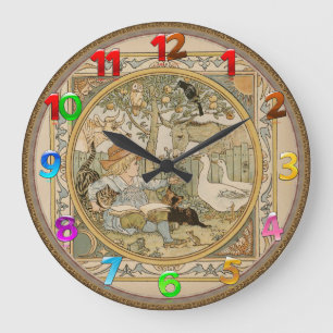 Reading Fun Wall Clock
