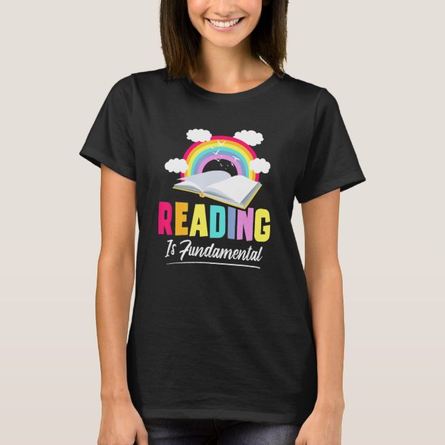 Reading Fundamental Poetry Bookworm And Book Reade T-Shirt (Front)