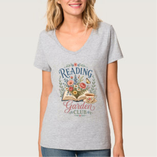 Reading Garden Club Cottagecore Floral T-Shirt