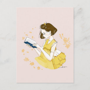 Reading girls postcard