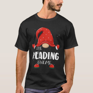 Reading Gnome Matching Family Group Christmas Paja T-Shirt