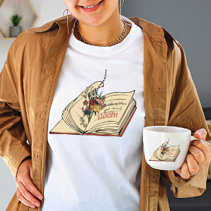 Reading helps your mind bloom Wildflower women T-Shirt