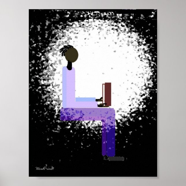 Reading in Window Light Poster (Front)