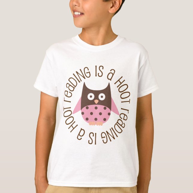Reading Is A Hoot T-Shirt (Front)