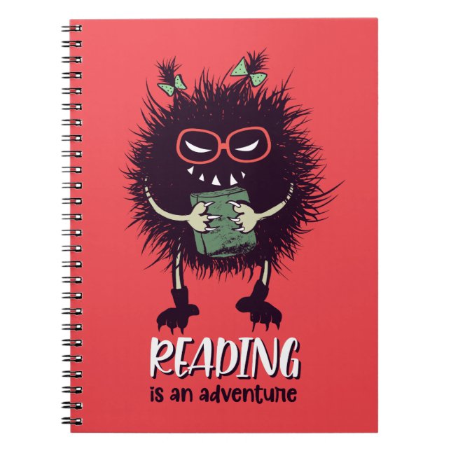 Reading is adventure funny teacher notebook (Front)
