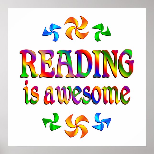 Reading is Awesome Poster (Front)