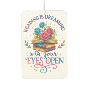 Reading Is Dreaming....  Car Air Freshener