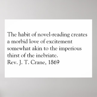 Reading is evil. poster