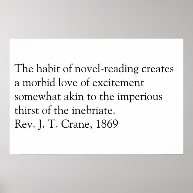 Reading is evil. poster (Front)