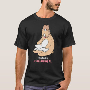 Reading Is Fundamental Bear Reading Bookworm Poet T-Shirt