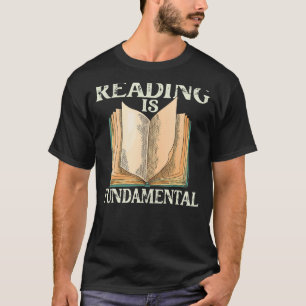 Reading Is Fundamental Geeky Bookworm Poetry Litre T-Shirt