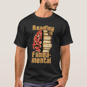 Reading Is Fundamental Geeky Bookworm Poetry Litre T-Shirt