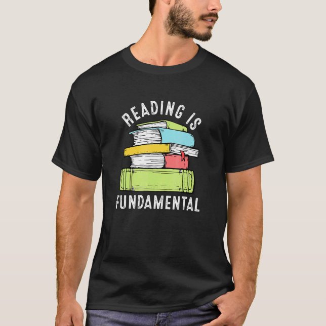 Reading is Fundamental Reader Books Reading T-Shirt (Front)