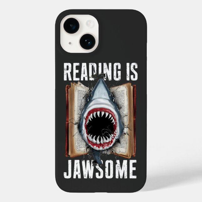Reading Is Jawsome Funny Book Reading Lovers  Case-Mate iPhone Case (Back)