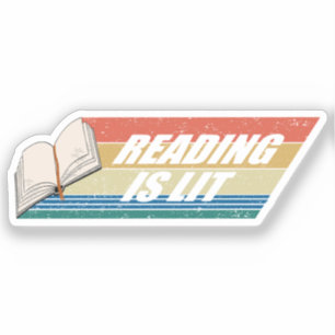 Reading Is Lit - Reading Books Vintage Retro