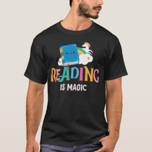 Reading Is Magic Book Lover Design T-Shirt