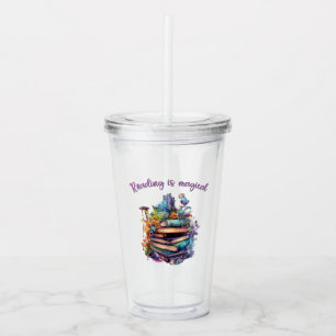 Reading is Magical Acrylic Tumbler