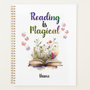 Reading is Magical Book Lovers Quote Trendy Whimsy Planner