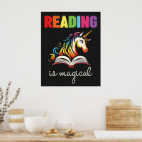 Reading is Magical Rainbow Unicorn 