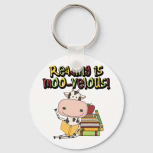Reading is Moo-velous Key Ring