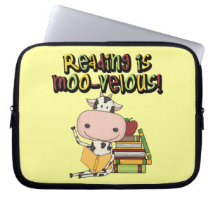 Reading is Moo-velous Laptop Sleeve