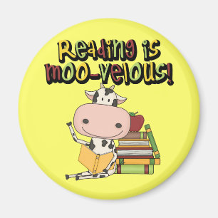 Reading is Moo-velous Magnet