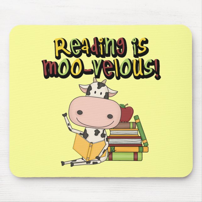 Reading is Moo-velous Mouse Pad (Front)