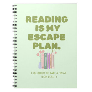 Reading is My Escape Plan - Cozy Book Lover's Desi
