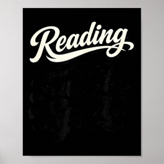 Reading is my favorite sport book lover humor poster