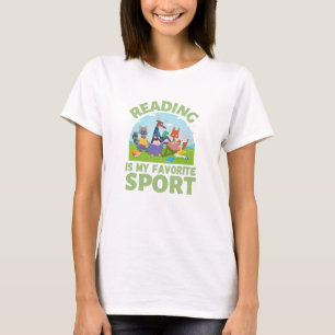 Reading Is My Favorite Sport Reading Forest T-Shirt