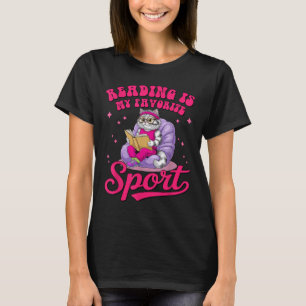 Reading Is My Favorite Srt Funny Cat Book Lover Li T-Shirt