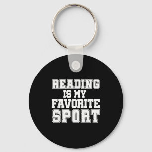 Reading Is My Favorite Srt Funny Librarian Shirt Key Ring