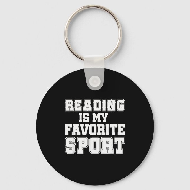 Reading Is My Favorite Srt Funny Librarian Shirt  Key Ring (Front)