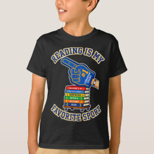 Reading is my favourite sport foam finger book T-Shirt