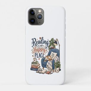 Reading is My Happy Place Cosy Book Lover Planner Case-Mate iPhone Case