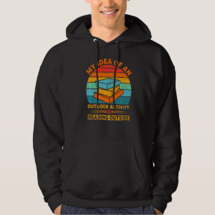 Reading Is My Outdoor Activity Funny I Love To Rea Hoodie