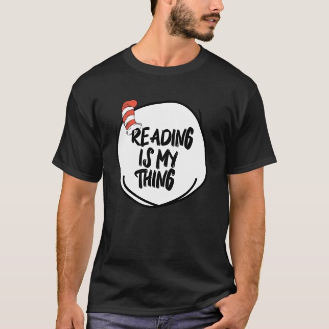 Reading is my Thing  Bookworm Reading book T-Shirt (Front)