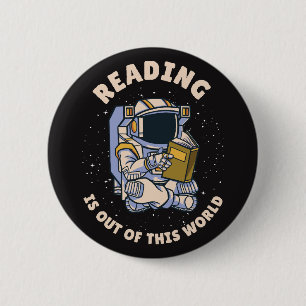 Reading Is Out Of This World 6 Cm Round Badge